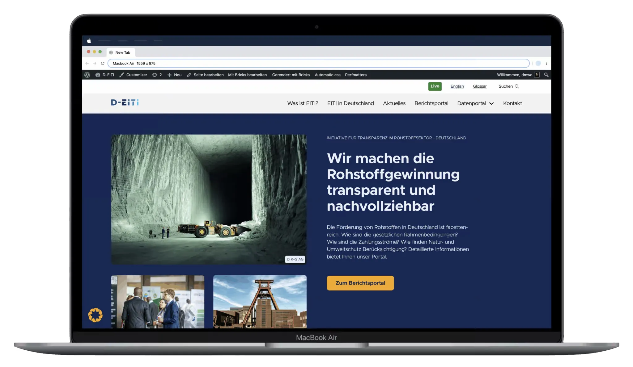 Screenshot D-EITI Website