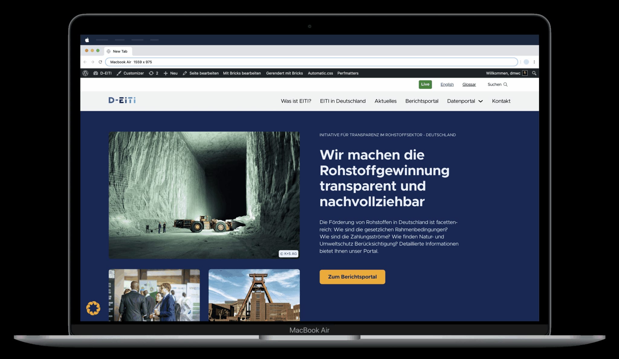 Screenshot D-EITI Website