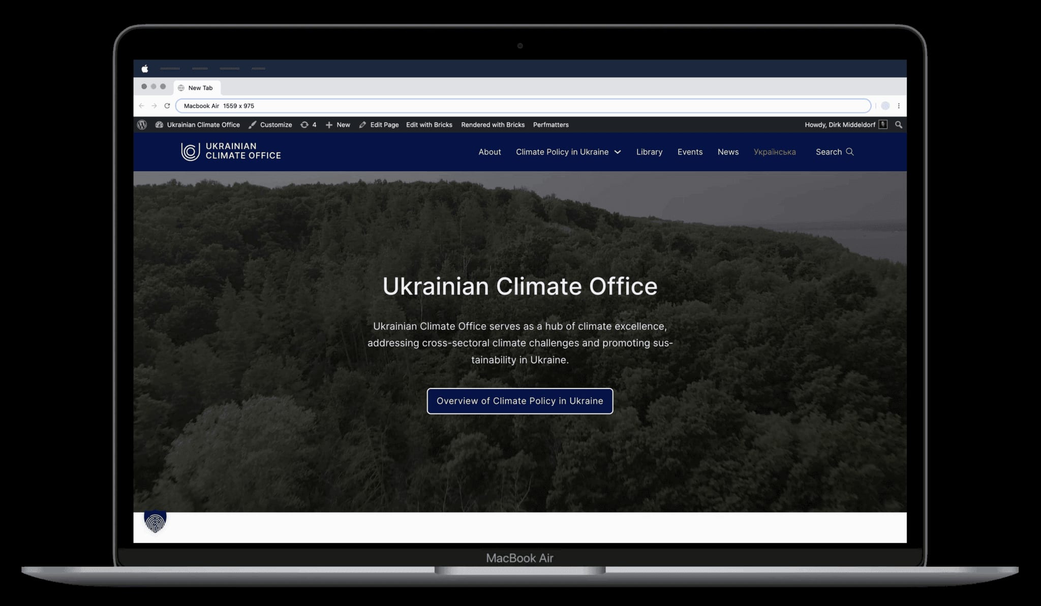 Screenshot UCO Website